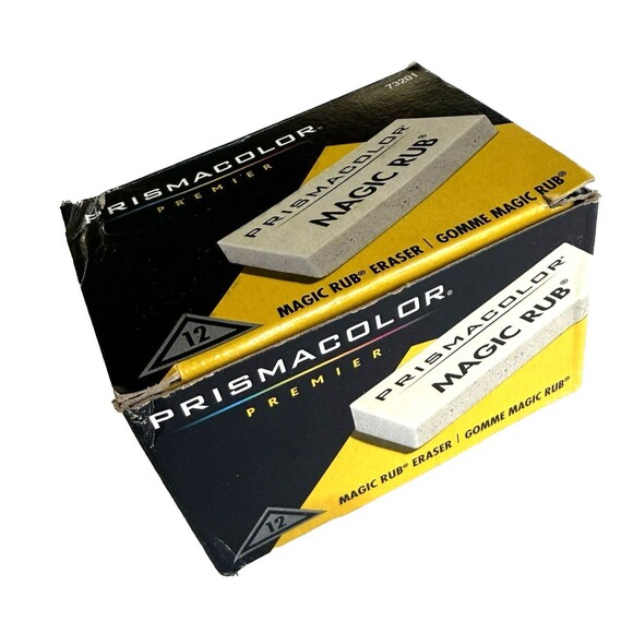 12 Count Box NEW Prismacolor 73201 Magic Rub Vinyl Drafting Erasers - Picture 1 of 6